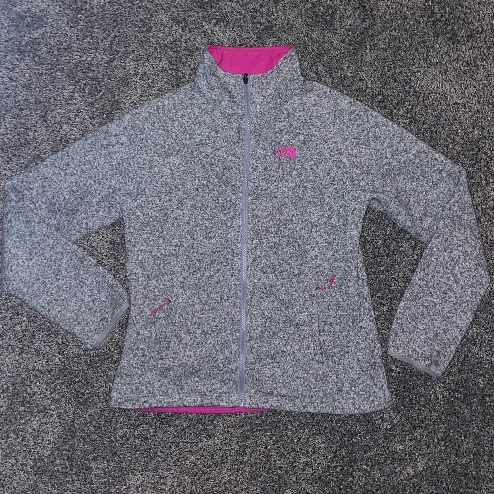 The North Face Fuchsia and Gray Fleece